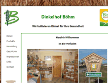 Tablet Screenshot of dinkelhof-boehm.at